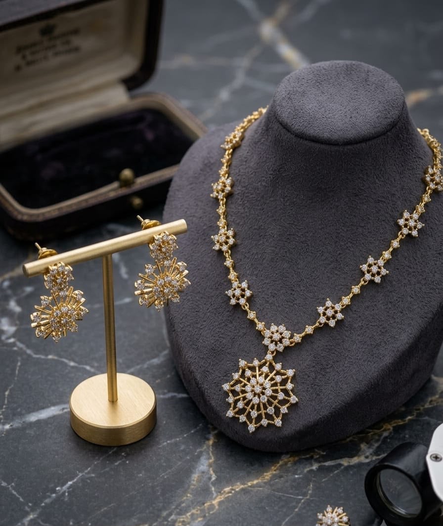 Diamond look like Necklace
