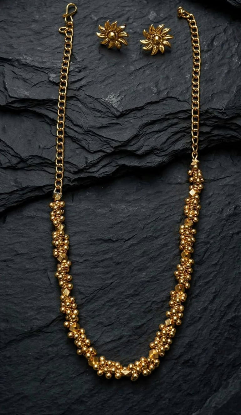 Antique Golden Bead Mala