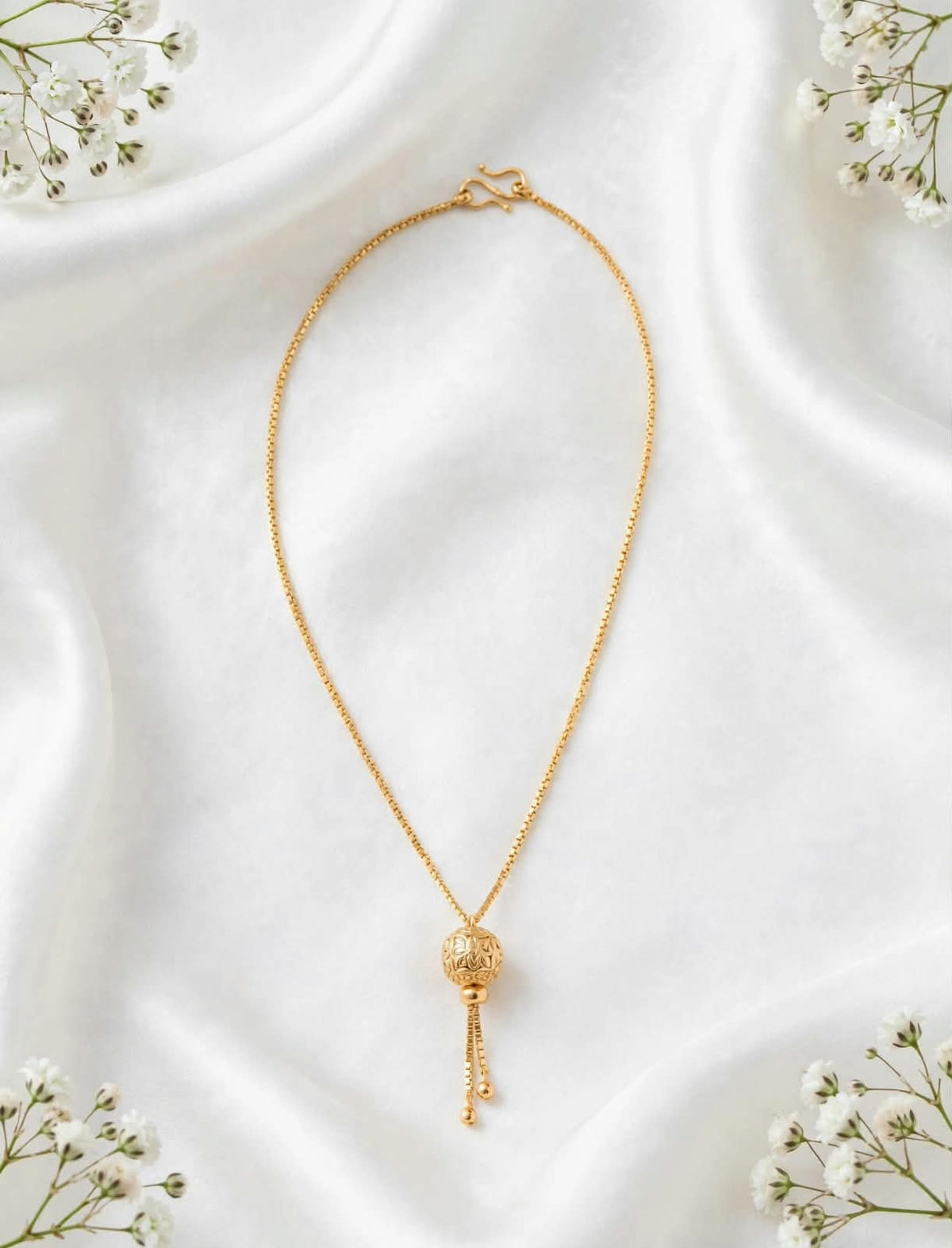 Gold plated chains.