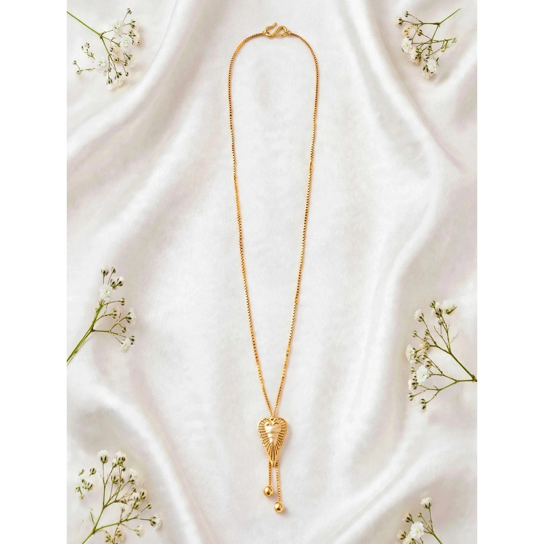 Gold plated necklace.