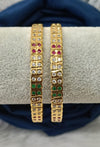 Impon stone bangles.
