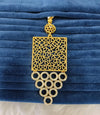 Gold plated pendant.