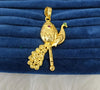 Gold plated pendant.