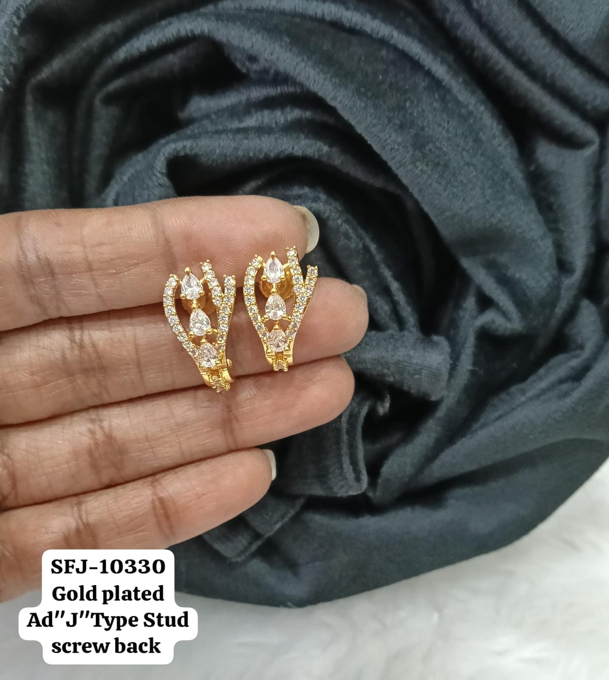 Gold plated AD stud.(j type)