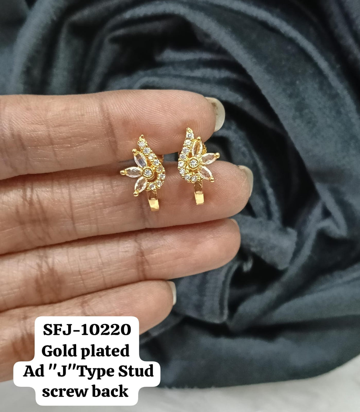 Gold plated AD stud.( J type)