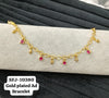 Gold plated AD bracelet.