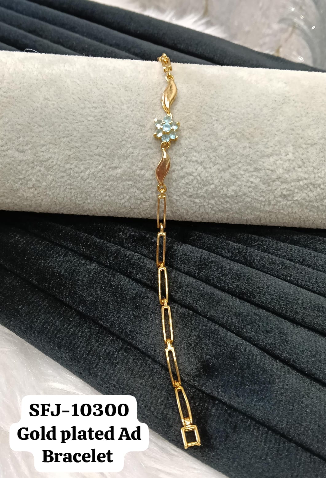 Gold plated bracelet.