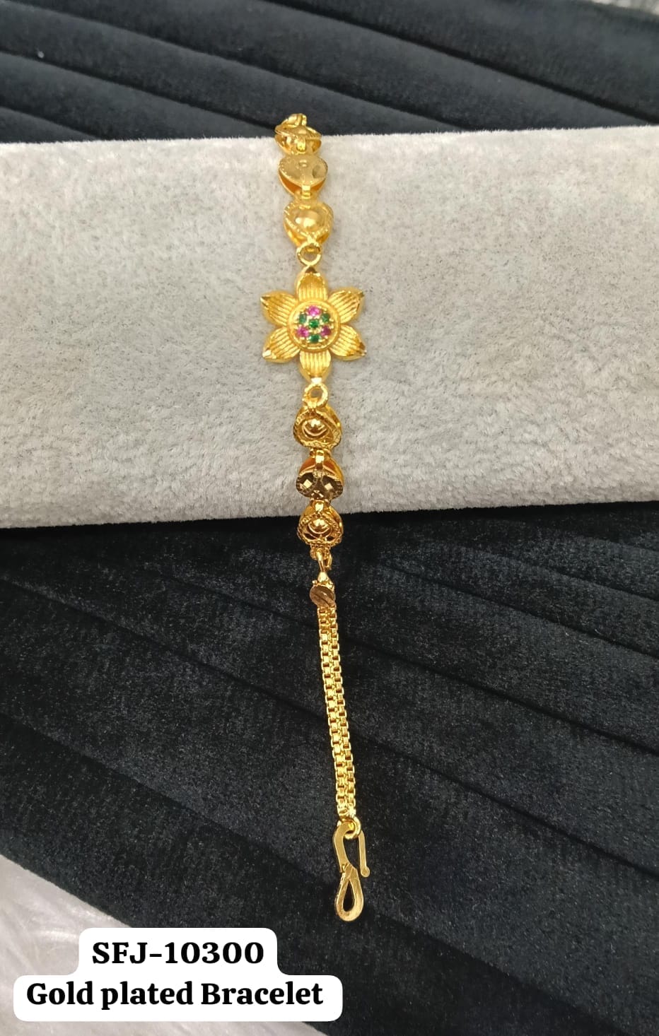 Gold plated bracelet.