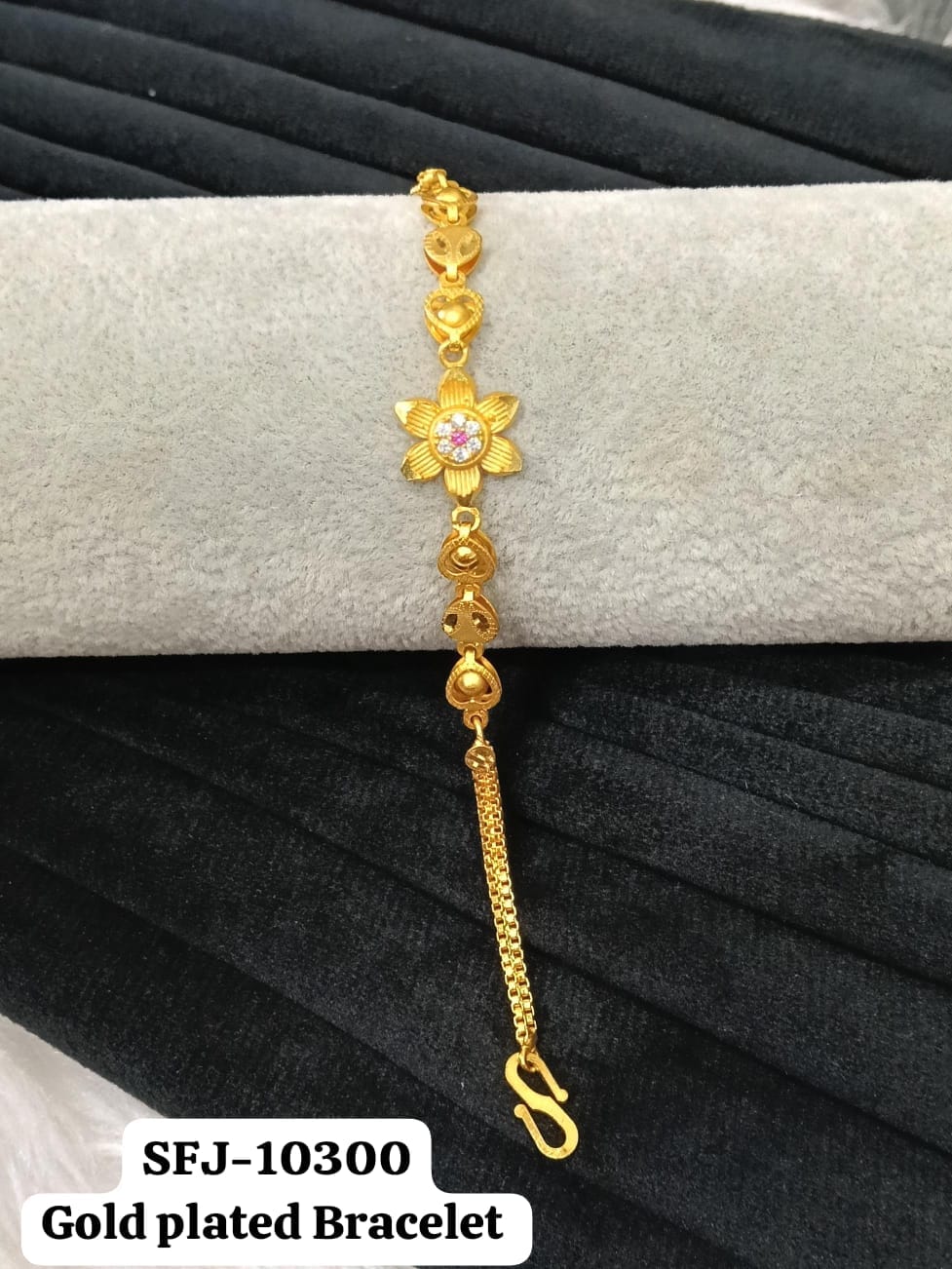 Gold plated bracelet.