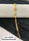 Gold plated bracelet.