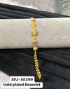 Gold plated bracelet.