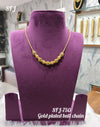 Gold plated necklace.