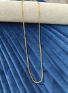 Gold plated chain.