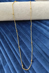 Gold plated chain.
