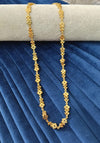 Gold plated chain.