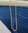 Gold plated chain.
