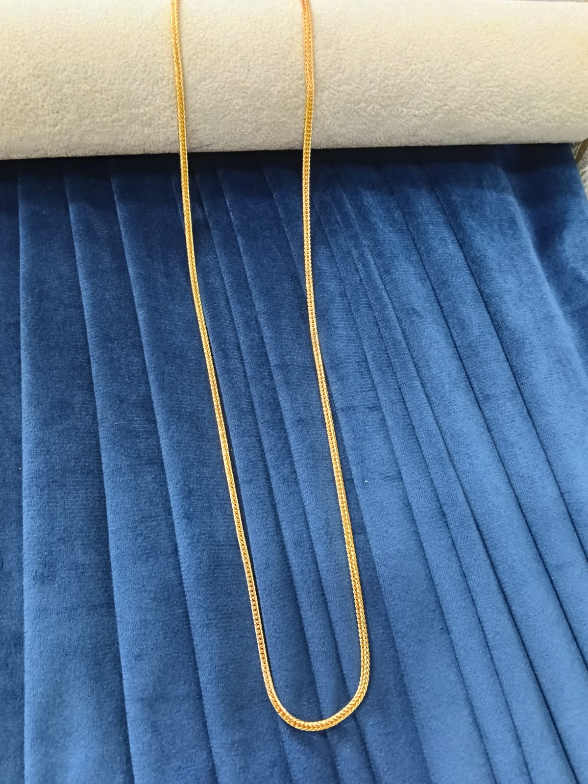 Gold plated chain.