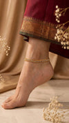 Gold plated anklet