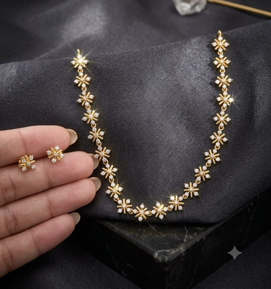 Diamond look like Necklace