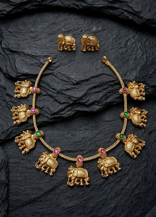 Elephant Pattern Necklace