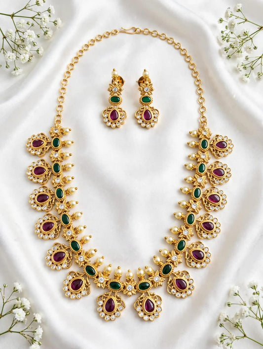 Gold plated AD Necklace.