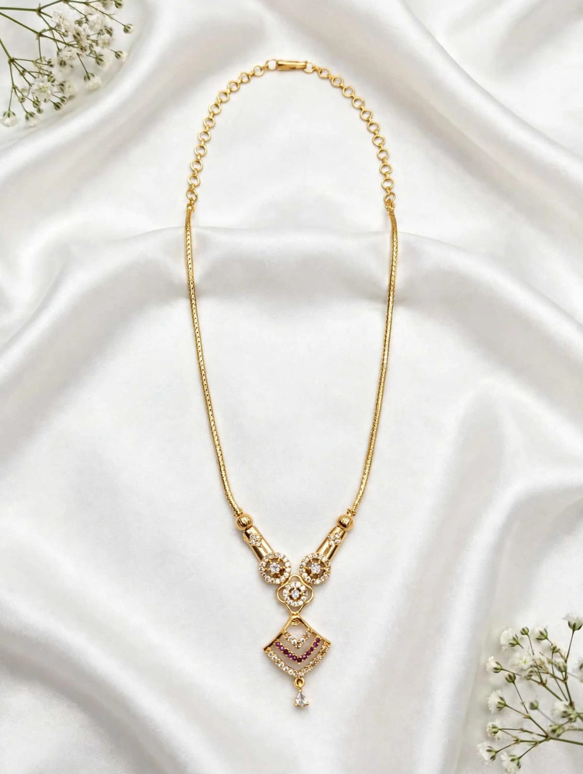Gold plated Necklace.