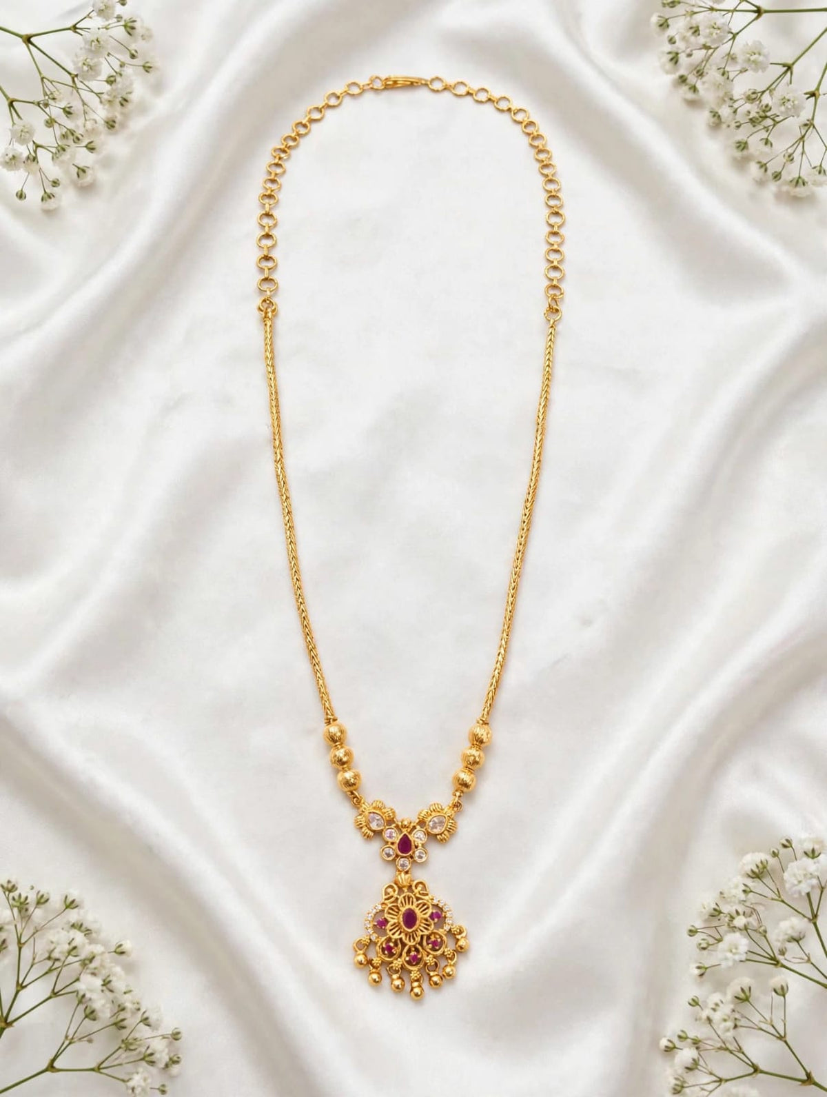 Gold plated Necklace.