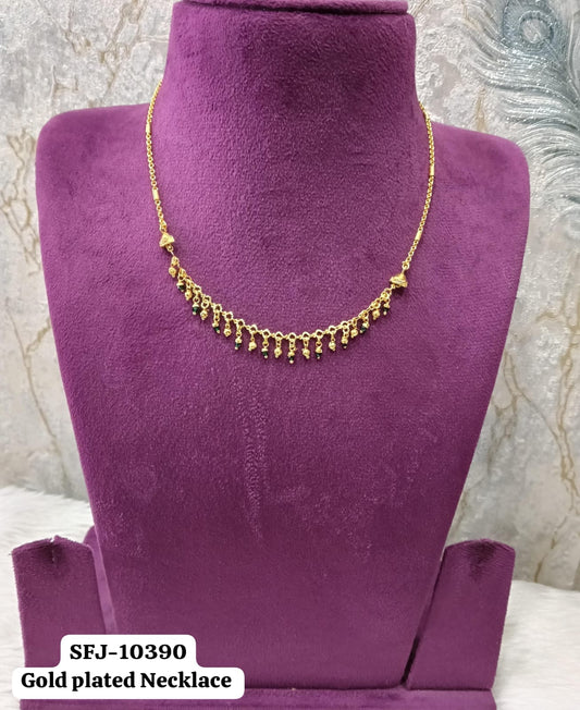 Gold plated necklace.