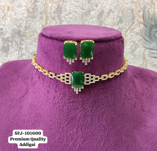 Gold plated AD necklace.
