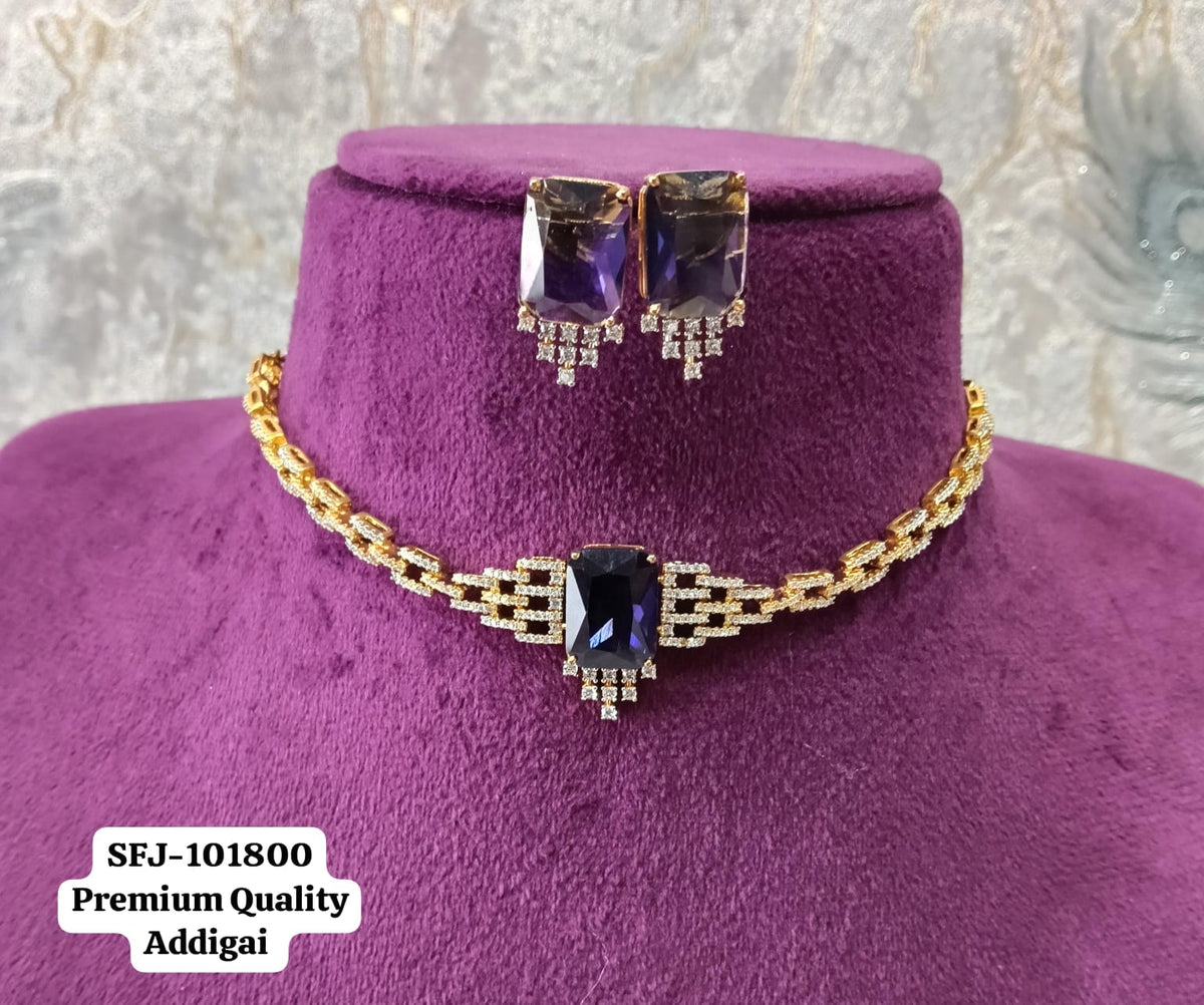 Gold plated AD necklace.