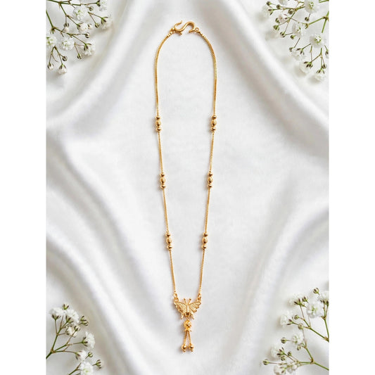 Gold plated necklace.