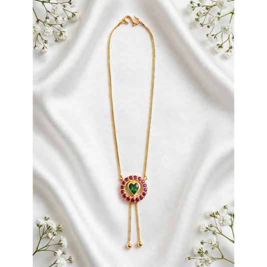 Gold plated necklace.