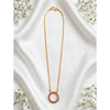 Gold plated necklace.