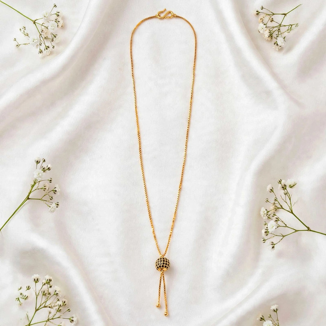 Gold plated necklace.