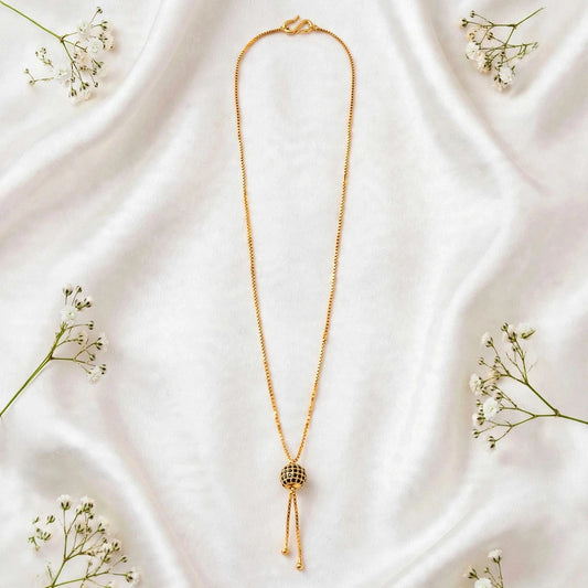 Gold plated necklace.