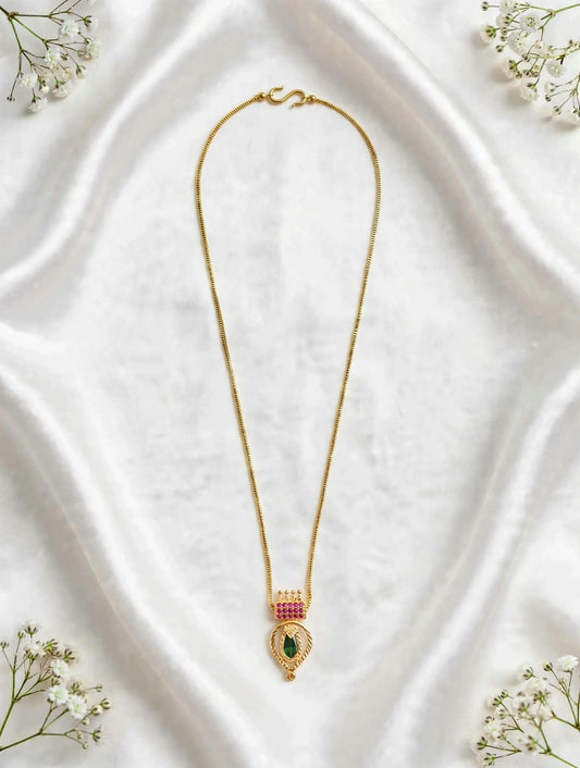 Gold plated necklace.