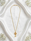 Gold plated necklace.