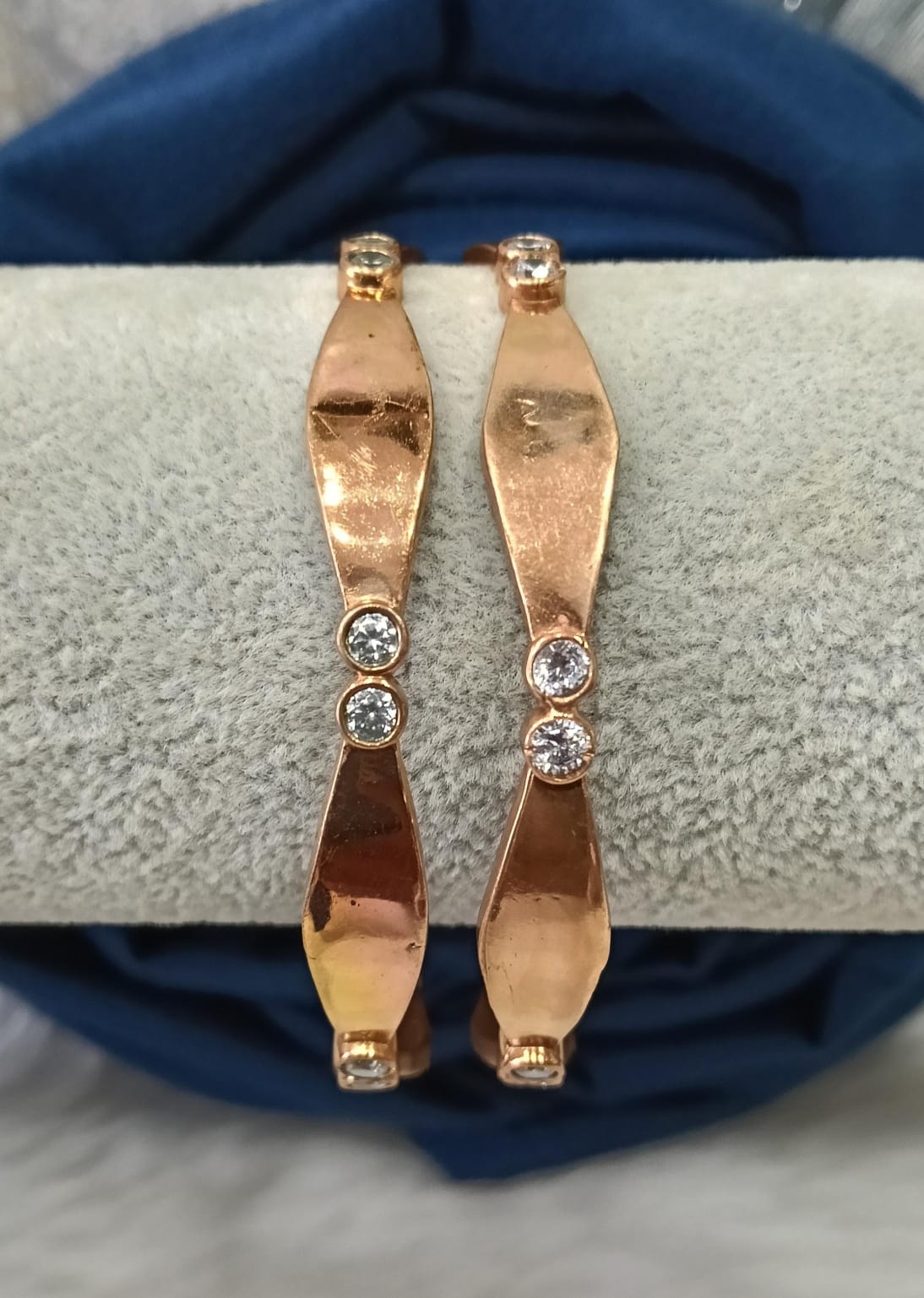 Impon stone bangles.