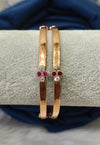 Impon stone bangles.