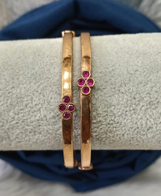 Impon stone bangles.