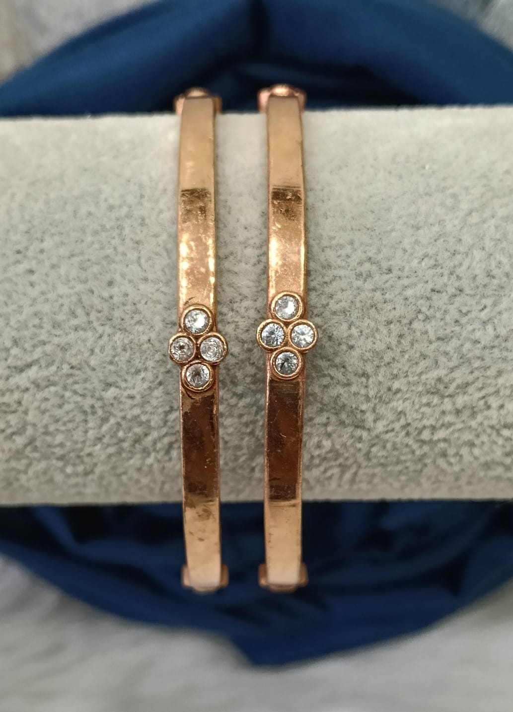 Impon stone bangles.