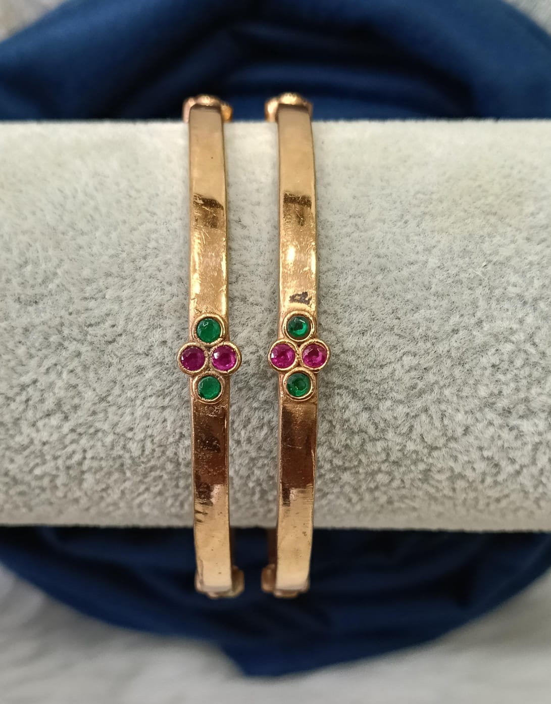 Impon stone bangles.