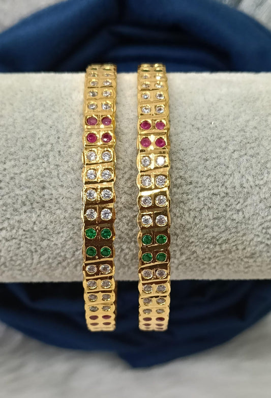 Impon stone bangles.