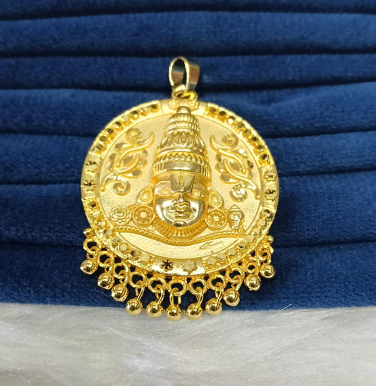 Gold plated pendant.
