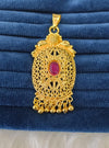 Gold plated pendant.