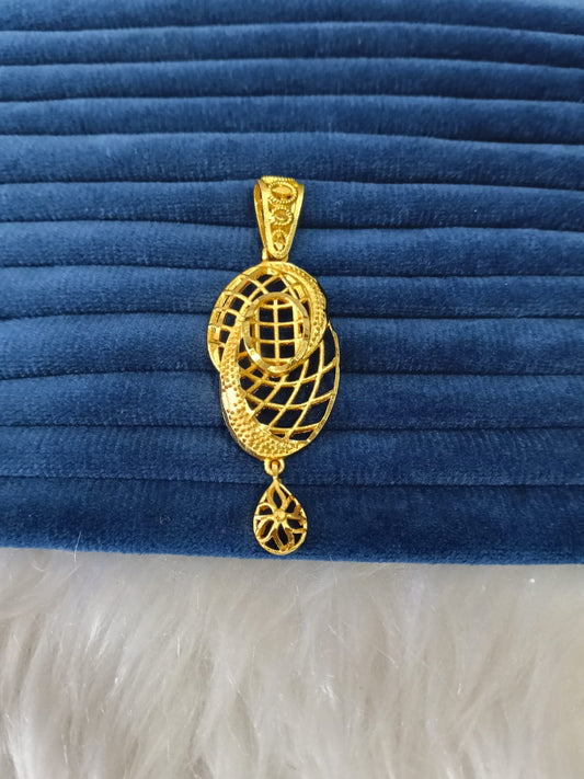 Gold plated pendant.