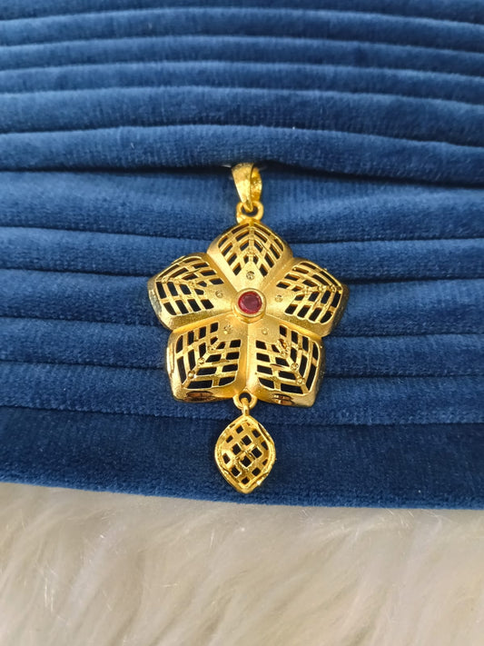 Gold plated pendant.