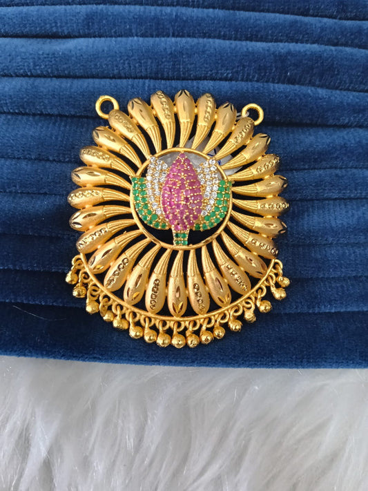 Gold plated pendant.