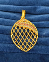 Gold plated pendant.