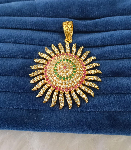 Gold plated AD pendant.
